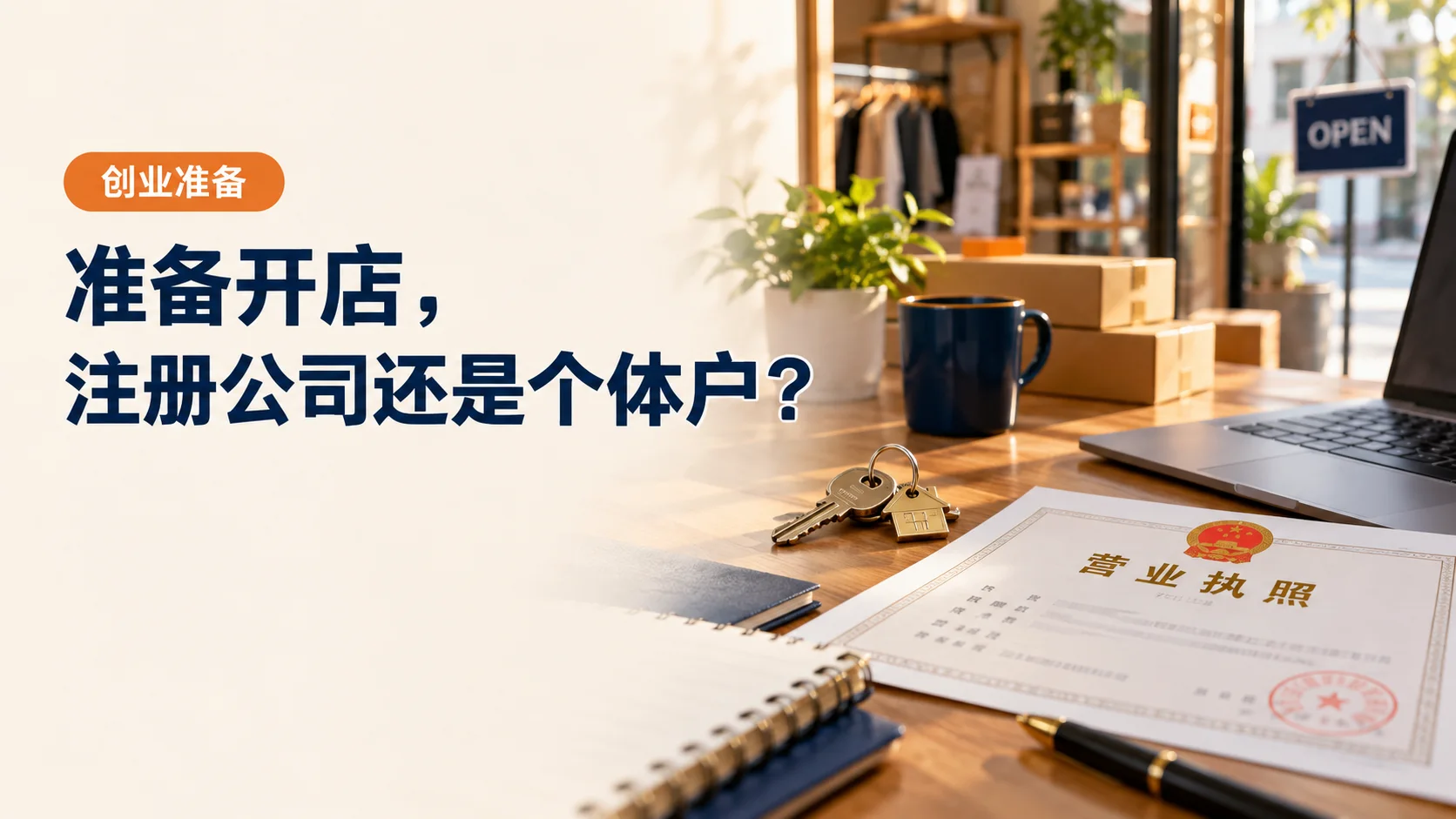 准备开店，先注册公司还是个体户？