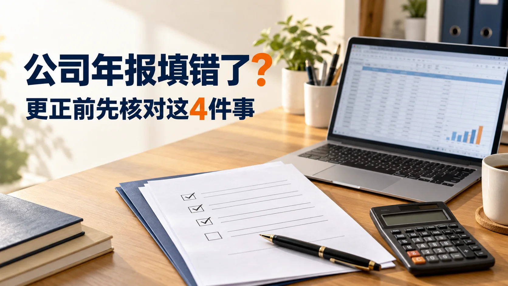 公司年报填错了怎么办？更正前先核对这4件事