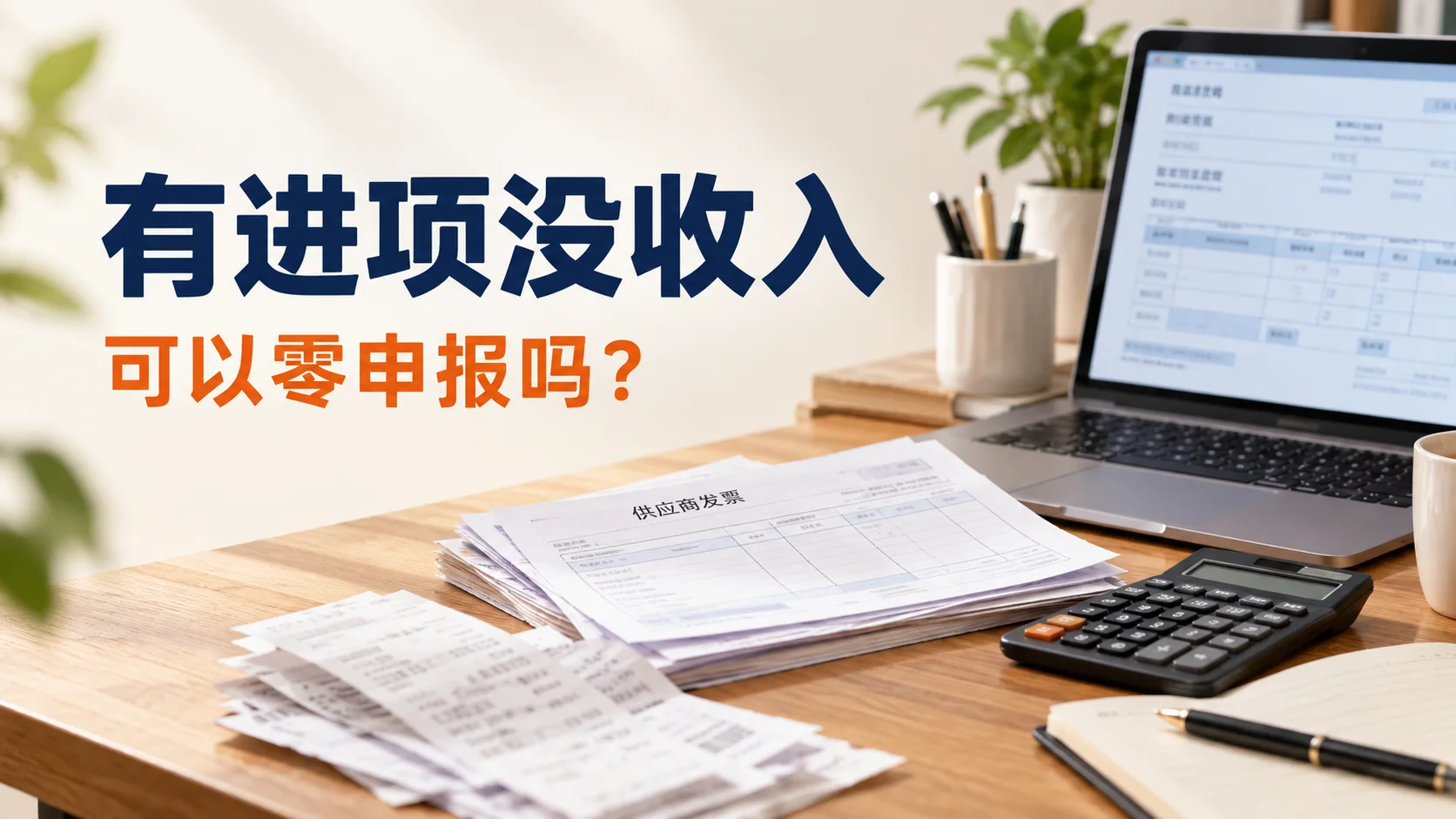 没有销售额但有进项发票，可以零申报吗？
