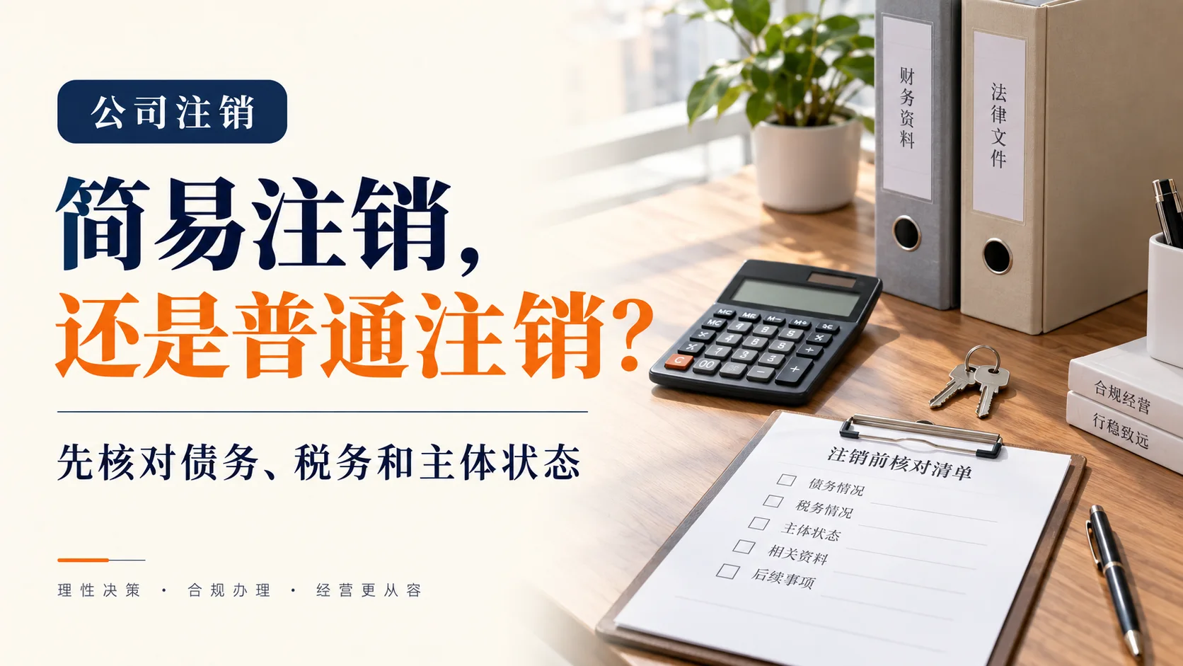 公司不经营了，简易注销和普通注销怎么选？