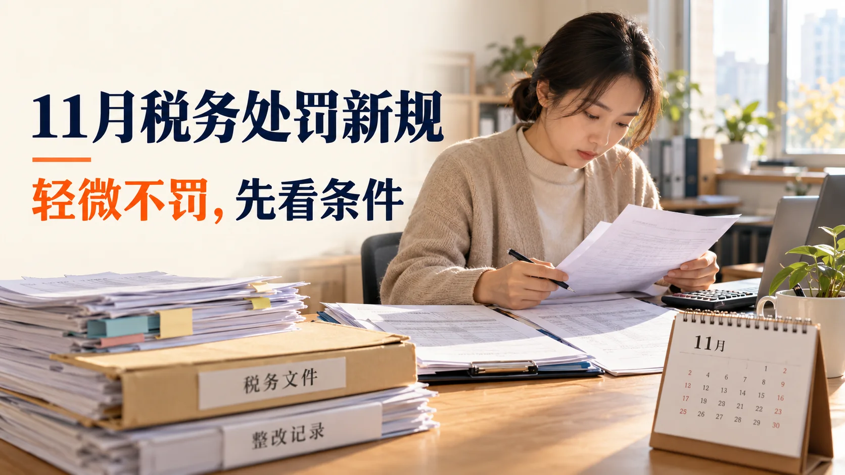 2026年11月税务处罚新规：“轻微不罚”是不是一律免罚？