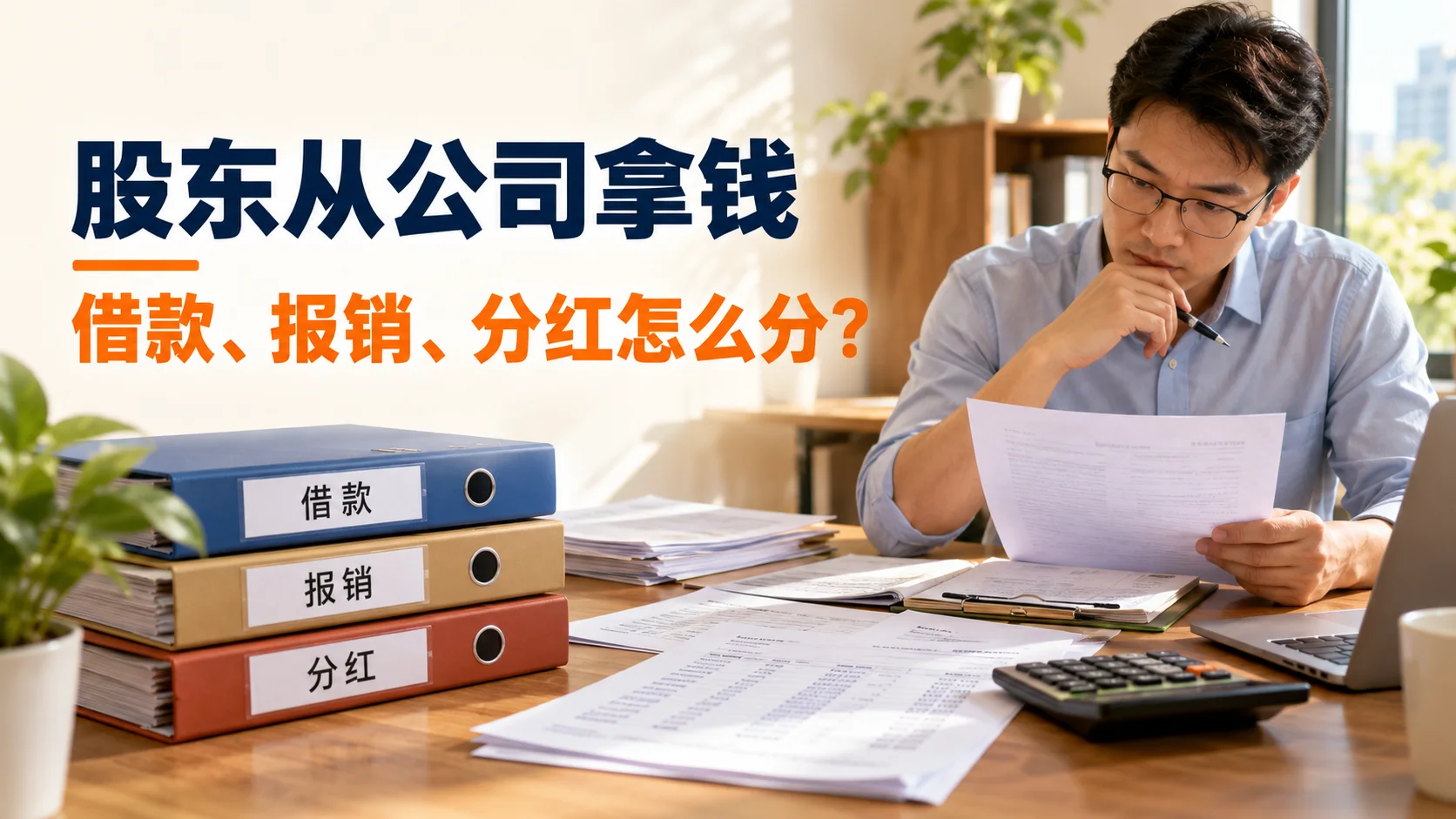 股东从公司拿钱,借款、报销和分红怎么分清?