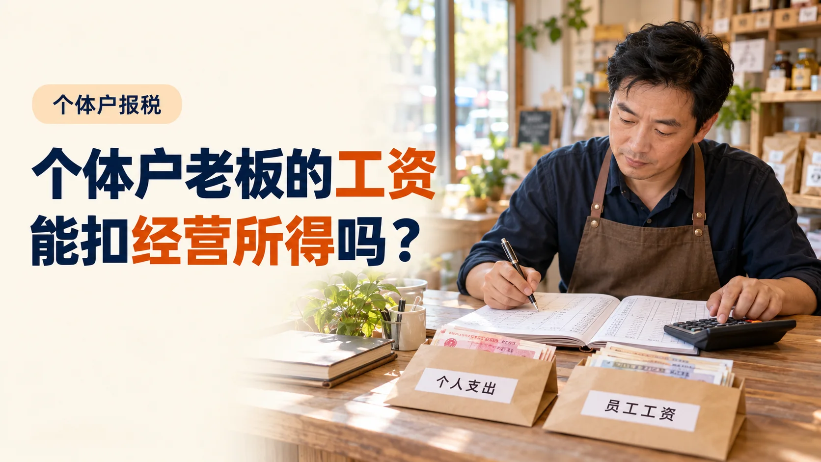 个体户老板给自己发工资，能减少经营所得吗？